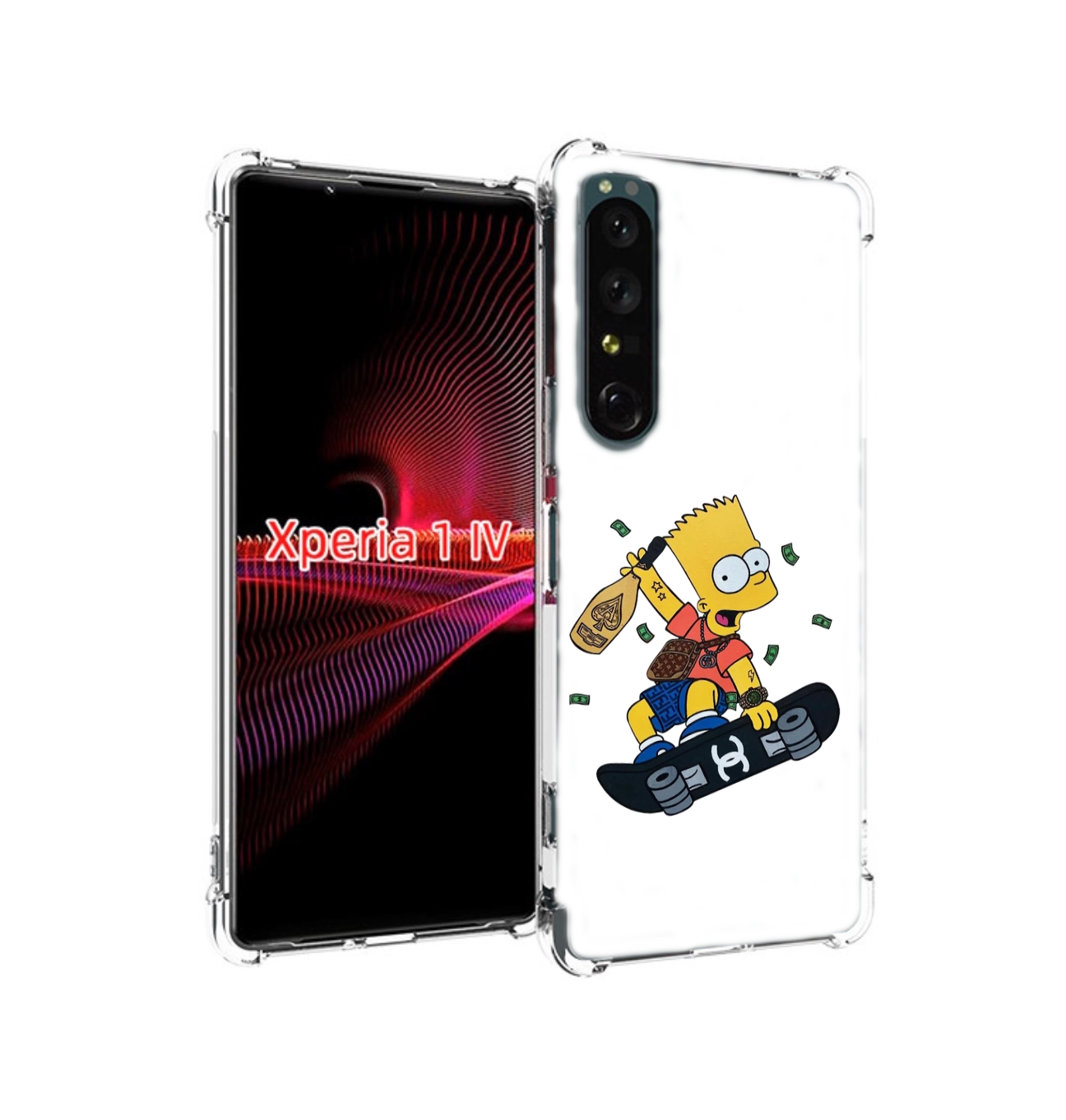 

Чехол накладка MyPads барт-скейтер детский для Sony Xperia 1 IV, Прозрачный, Tocco
