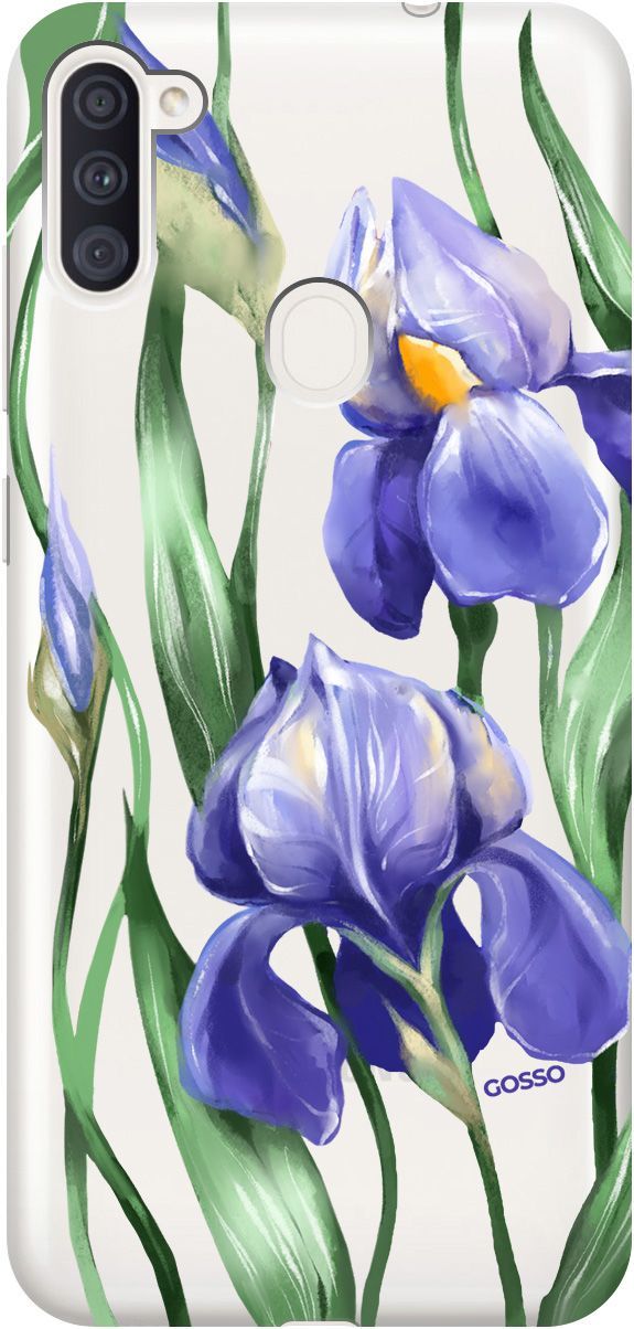 

Чехол на Samsung Galaxy A11/M11 "Amazing Irises" прозрачный, Прозрачный;белый, 116