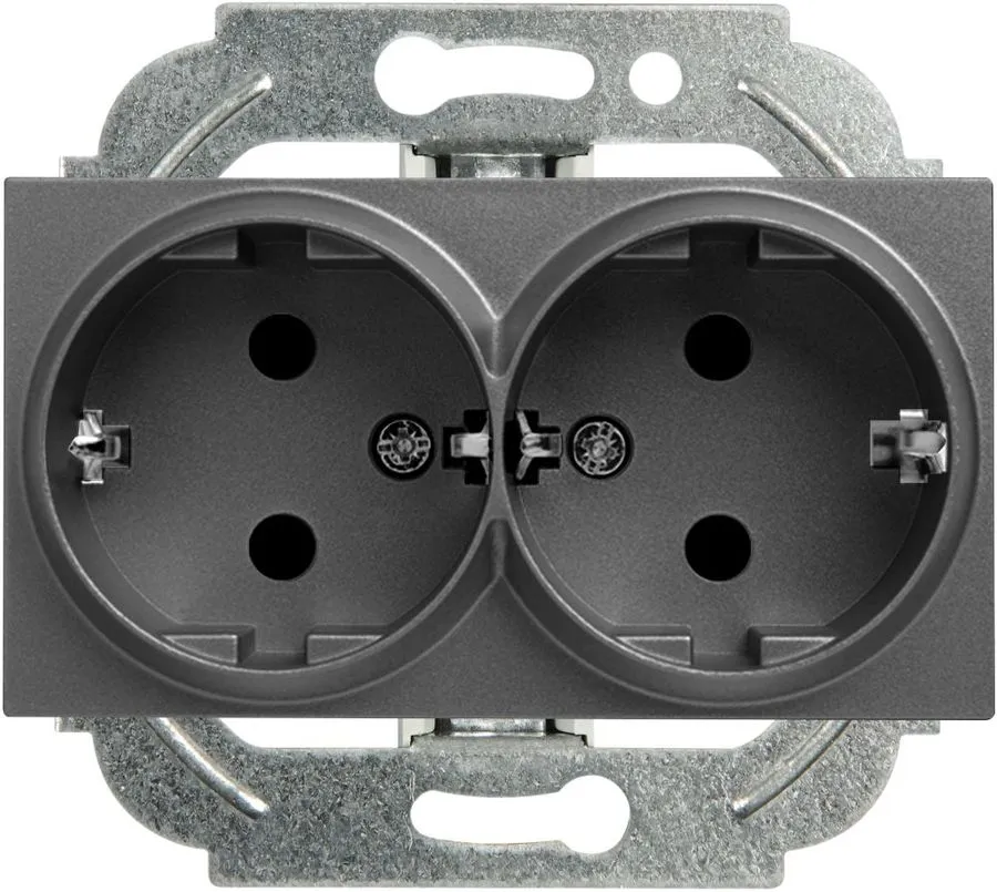 

Розетка силовая Panasonic Karre Plus & Arkedia Slim (WKTT02052DG-RU) скрыт. зазем. IP20 ды