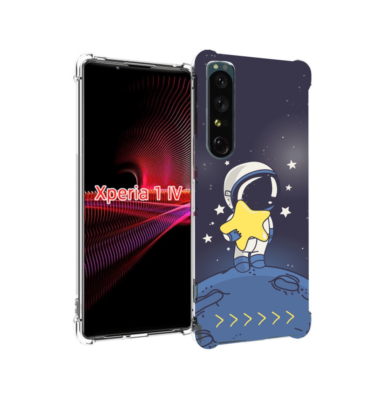 

Чехол накладка MyPads астронавт с звездочкой для Sony Xperia 1 IV, Прозрачный, Tocco