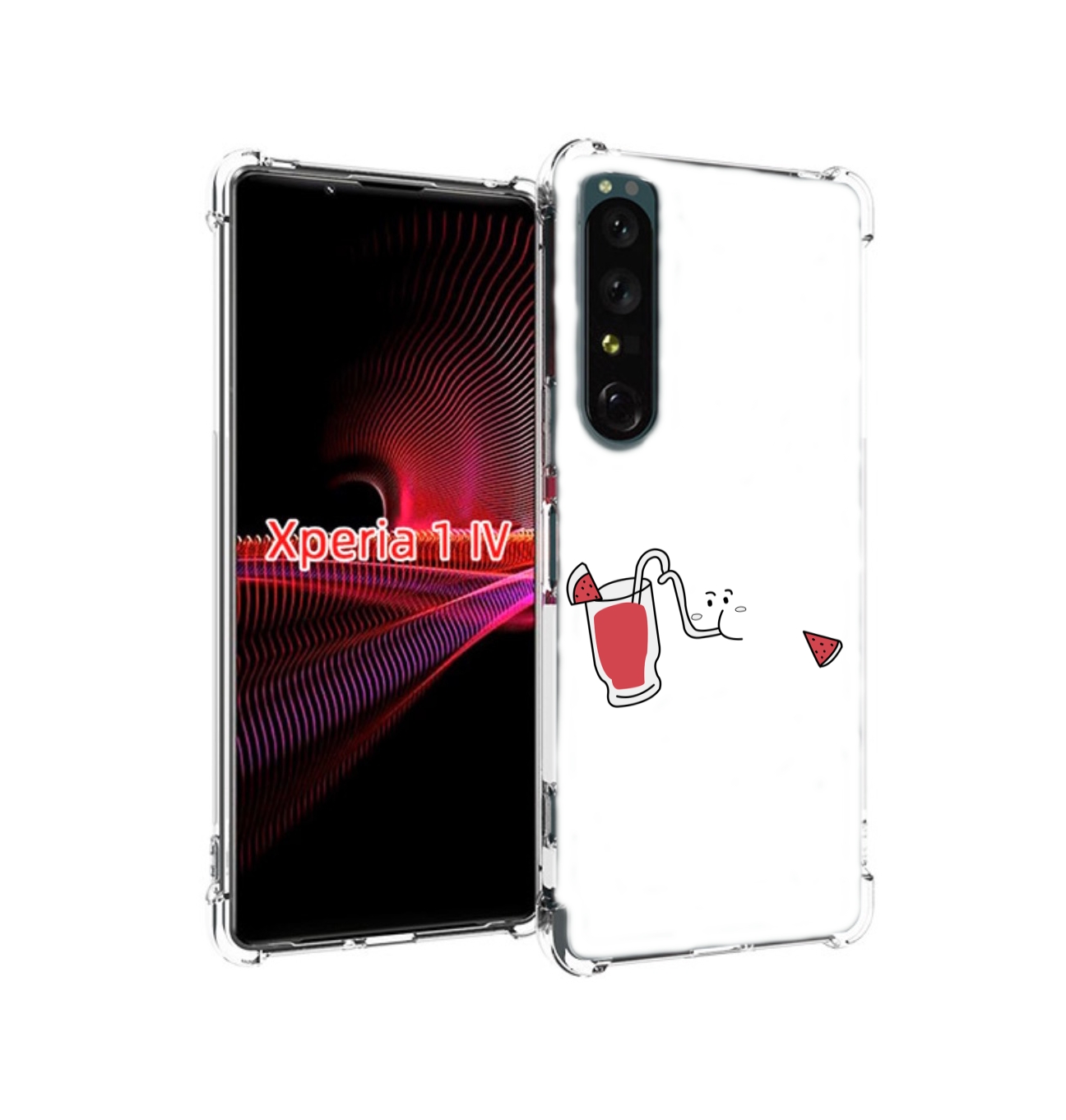 

Чехол накладка MyPads арбузный-напиток для Sony Xperia 1 IV, Прозрачный, Tocco