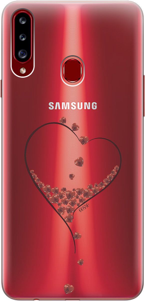 

Чехол на Samsung Galaxy A20s с принтом "Little hearts" прозрачный, Прозрачный;черный, 682