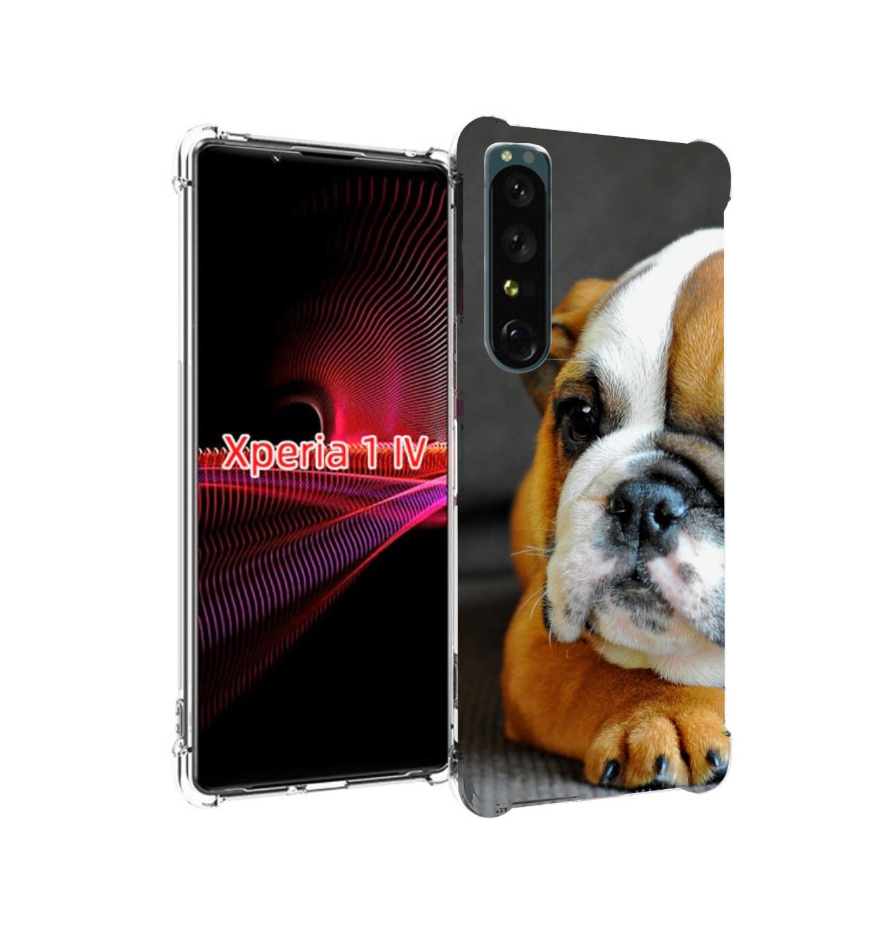 

Чехол накладка MyPads англиискии бульдор для Sony Xperia 1 IV, Прозрачный, Tocco