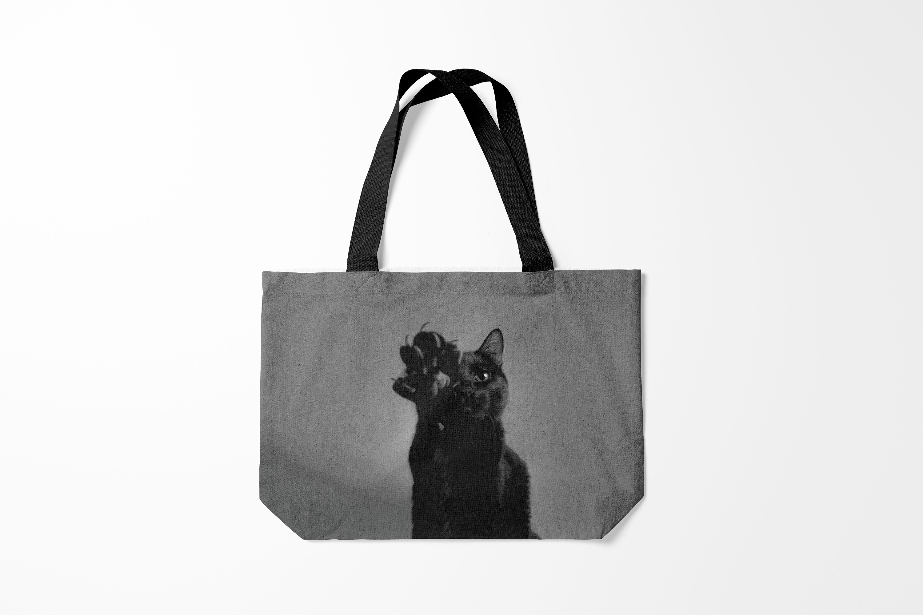 

Сумка шoппер унисекс Burnettie Коты и кошки Котик готик, серый, Коты и кошки Котик готик
