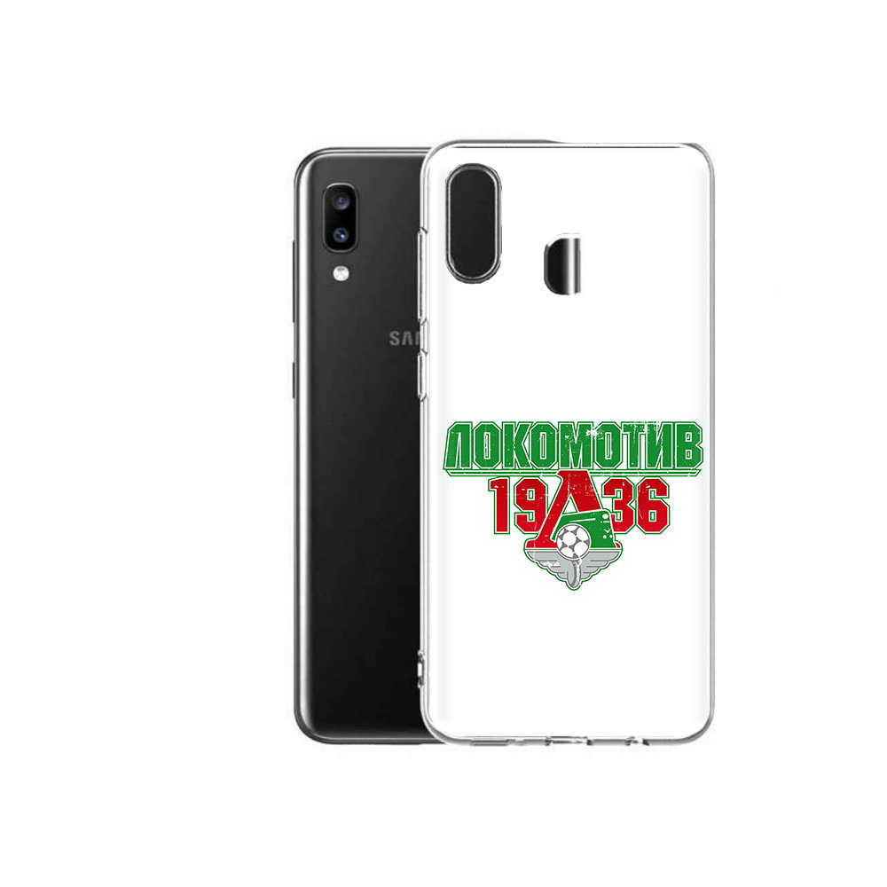 

Чехол MyPads Tocco для Samsung Galaxy A20 ФК локомотив 1936, Прозрачный, Tocco