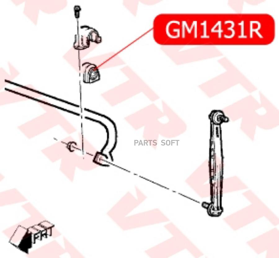 

Втулка Стабилизатора Передней Подвески VTR GM1431R