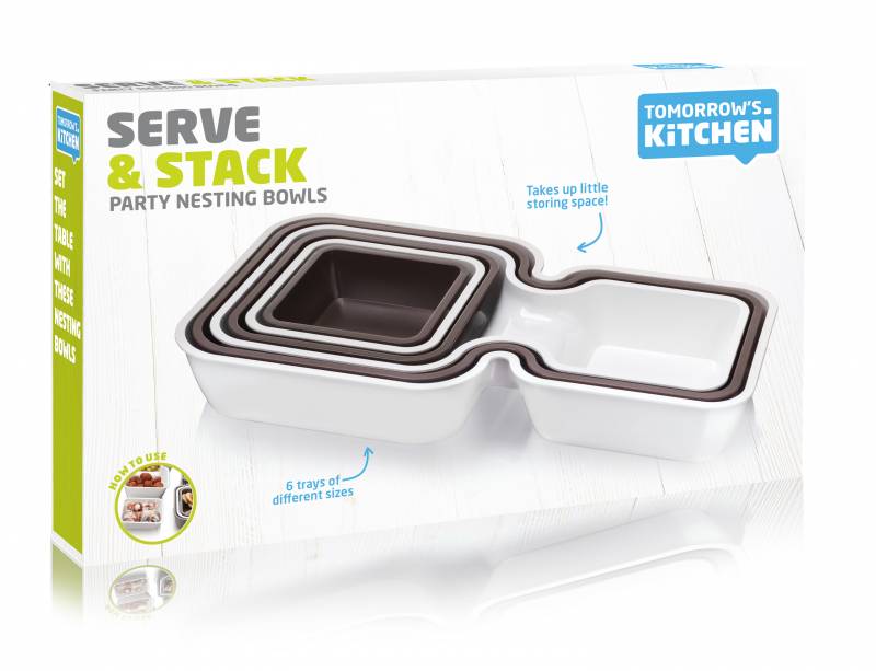 Контейнер для закусок Vacu Vin Tomorrow Kitchen Serve & Stack Set of 6