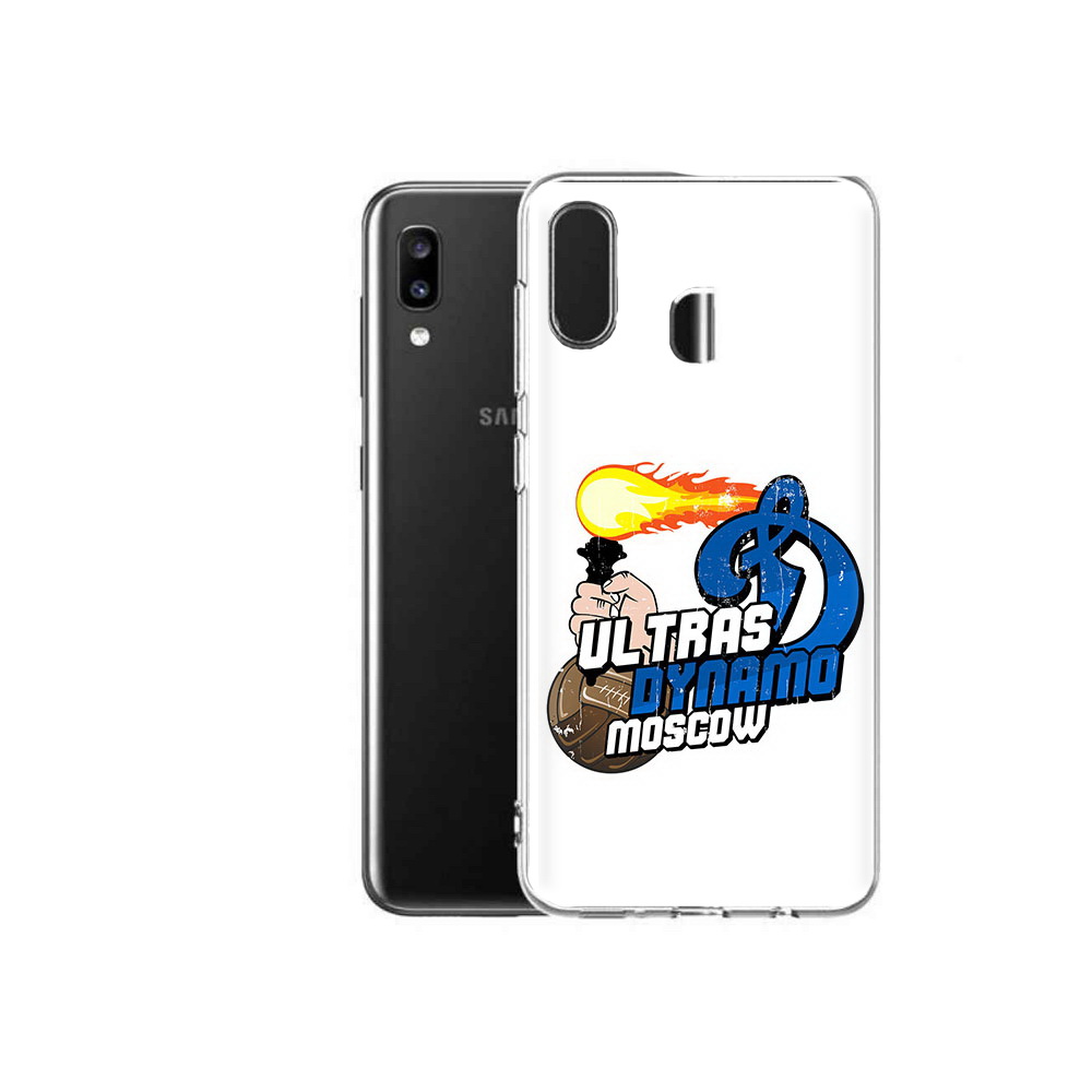 

Чехол MyPads Tocco для Samsung Galaxy A20 ФК Динамо, Прозрачный, Tocco