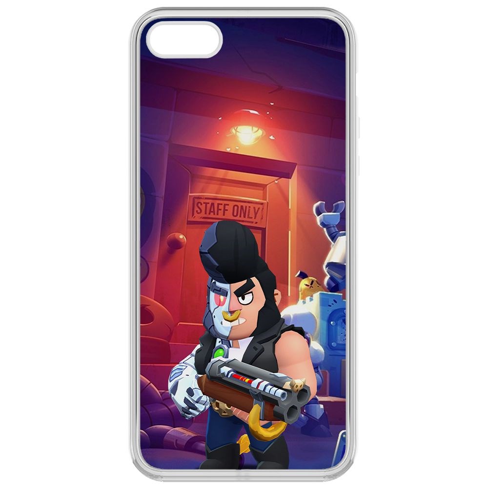 

Чехол-накладка Brawl Stars-Б-800 для iPhone 5S, Прозрачный