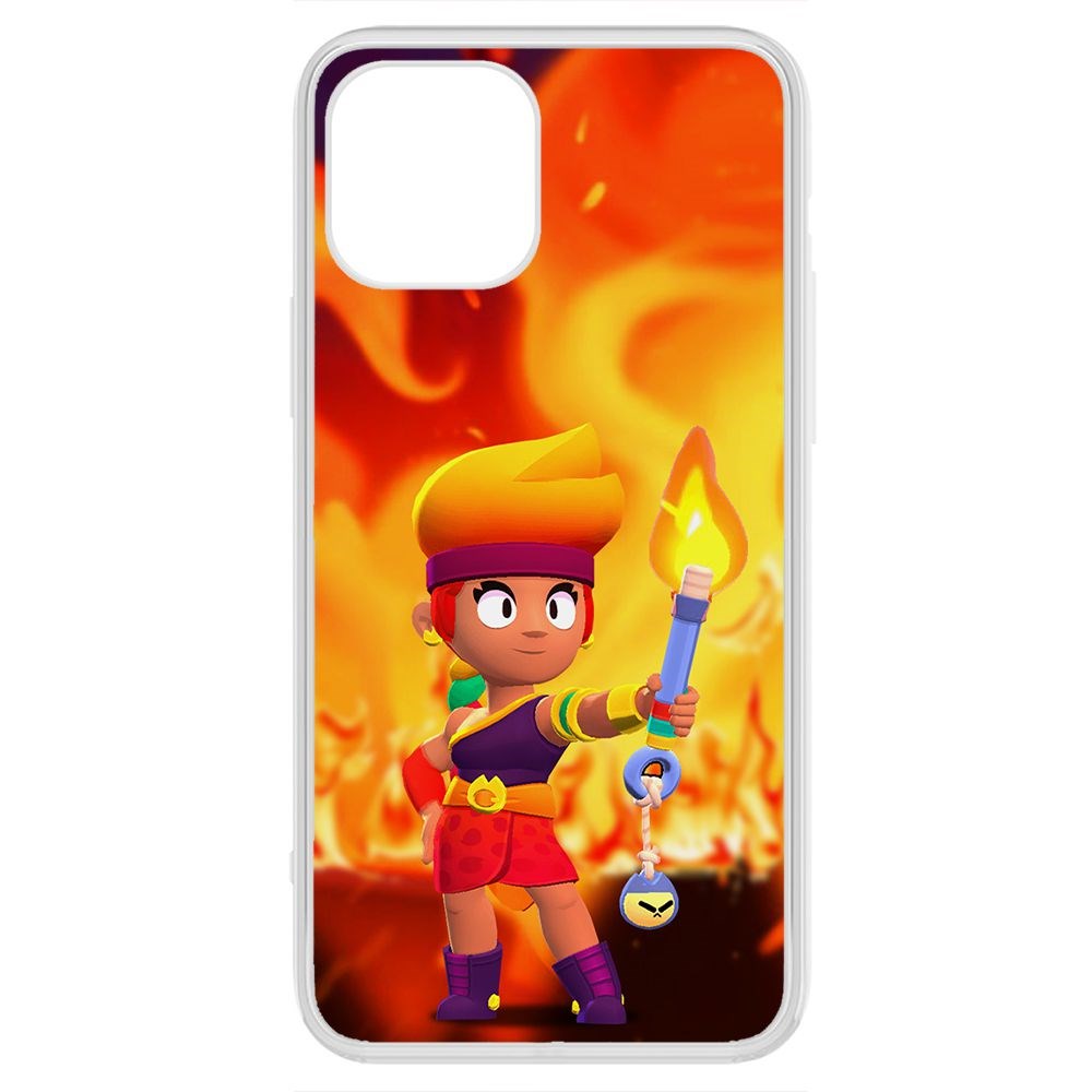 

Чехол-накладка Brawl Stars-Амбер для iPhone 12 Pro Max, Прозрачный