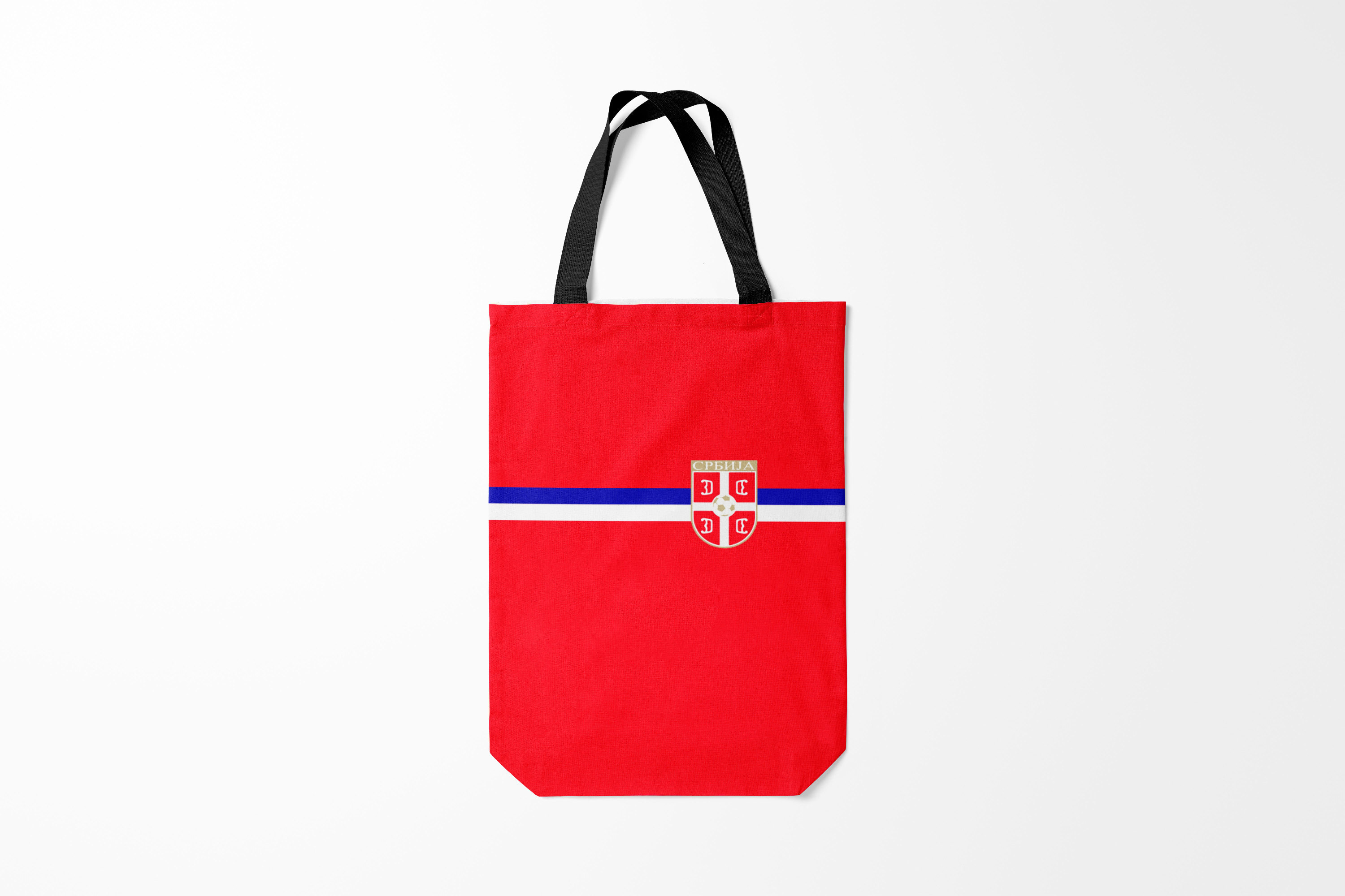 

Сумка шoппер унисекс Burnettie Сборная Сербии Сербии., красный, Сборная Сербии Сербии.