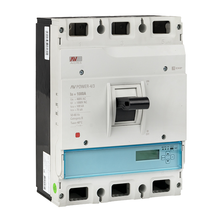 фото Автоматический выключатель ekf av power-4/3 mccb-43-1000h-6.0-av 1000а 100ka etu6.0