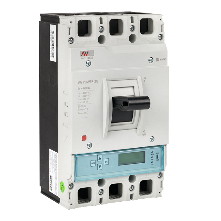 фото Автоматический выключатель ekf averes av power-3/3 mccb-33-630h-6.0-av 630а 100ka etu6.0