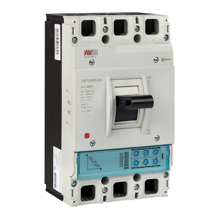 фото Автоматический выключатель ekf averes av power-3/3 mccb-33-400h-2.0-av 400а 100ka etu2.0