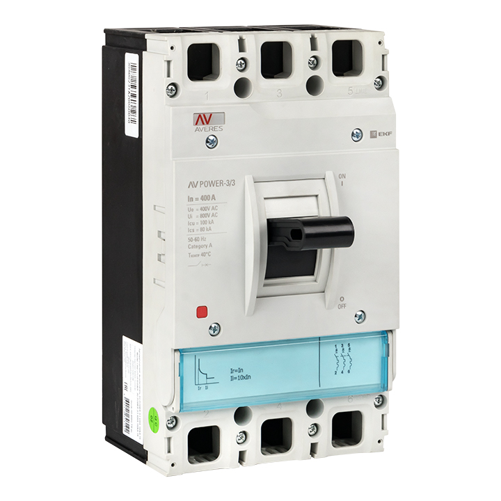 фото Автоматический выключатель ekf averes av power-3/3 mccb-33-400h-tr-av 400а 100ka tr