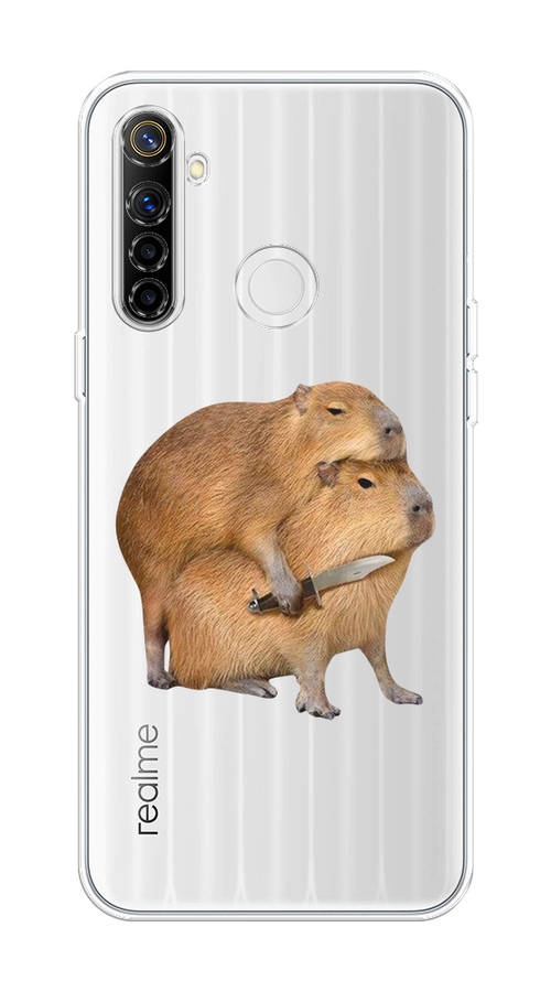 

Чехол на Realme 6i "Капибара с ножом", 252950-1
