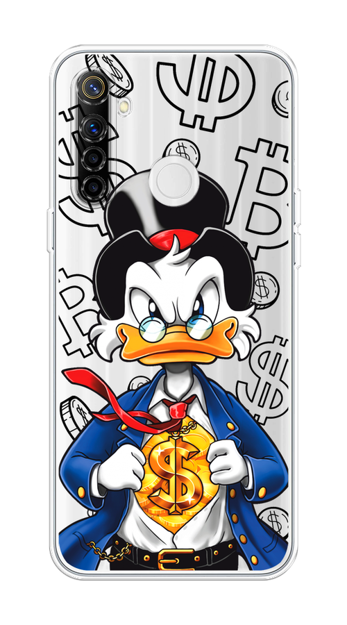 

Чехол на Realme 6i "Scrooge Goldman", Черный;белый;синий, 252950-1