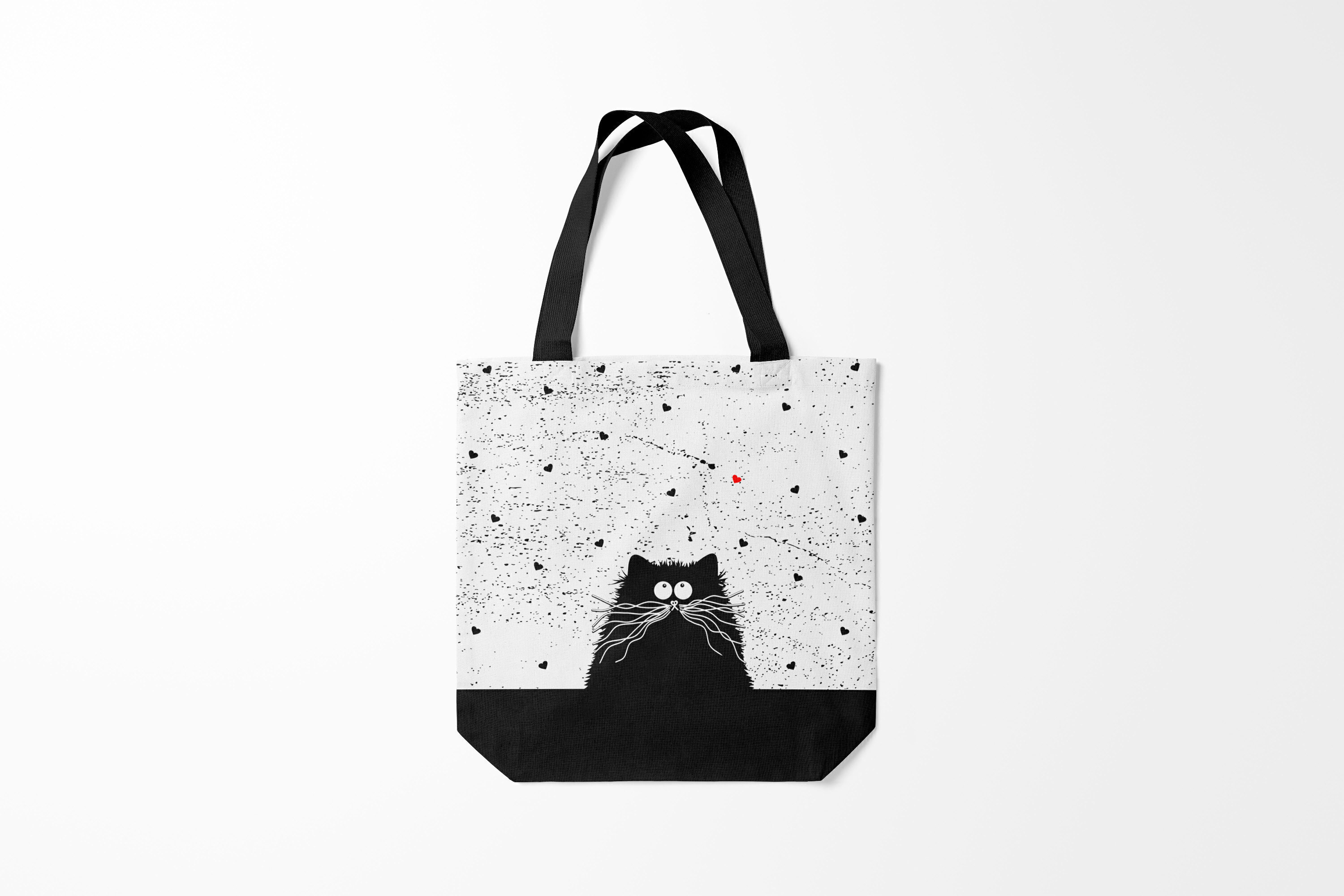 

Сумка шoппер унисекс Burnettie Коты и кошки Котик, черный; белый, Коты и кошки Котик