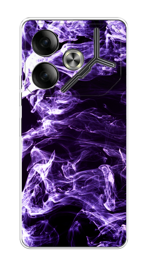 

Чехол на Tecno Pova 6 "Фиолетовый дым", Фиолетовый;белый;черный, 305350-1