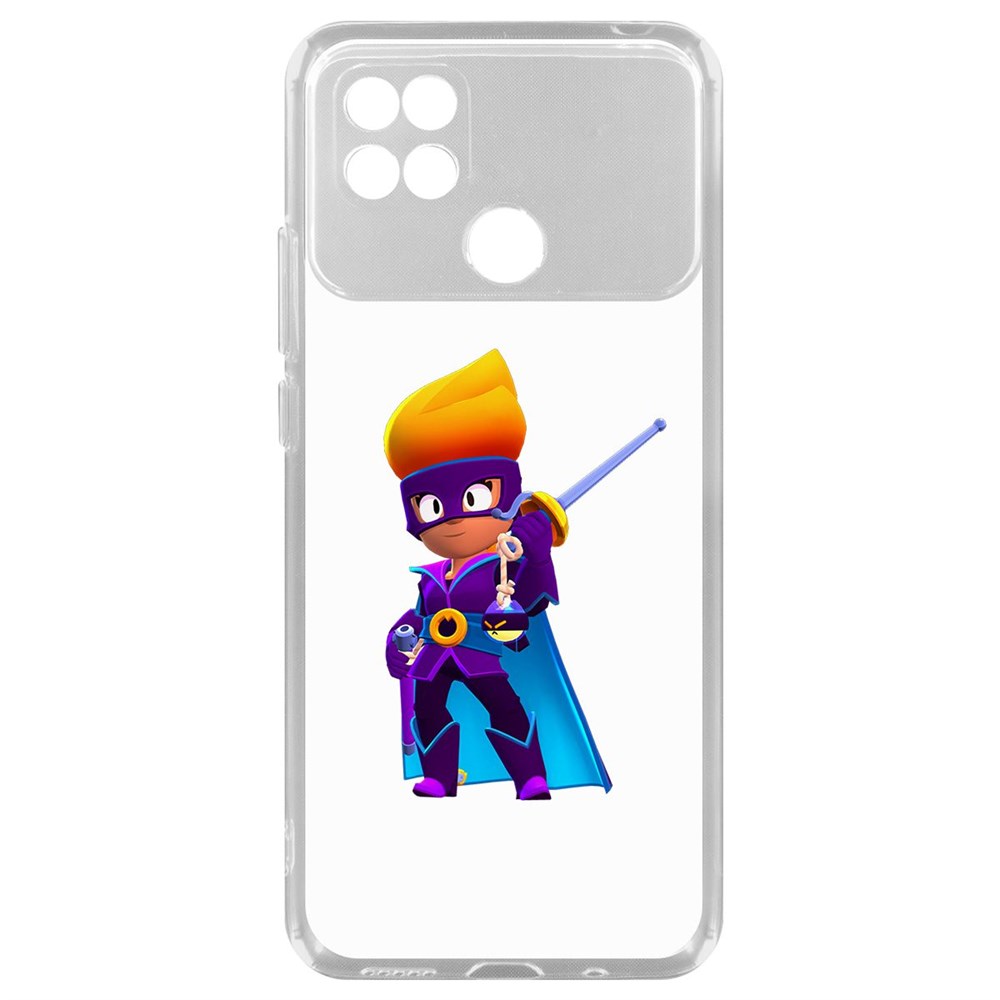 

Чехол-накладка Brawl Stars-Амбер де Ла Вега для Poco C40, Прозрачный