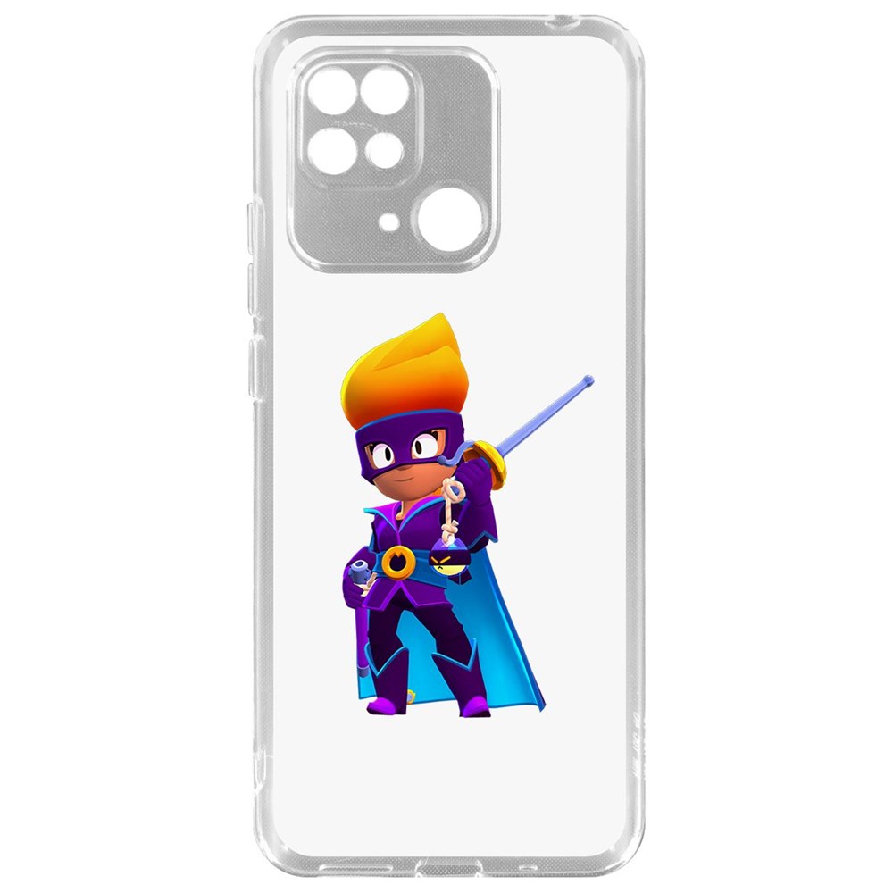 

Чехол-накладка Brawl Stars-Амбер де Ла Вега для Xiaomi Redmi 10C, Прозрачный