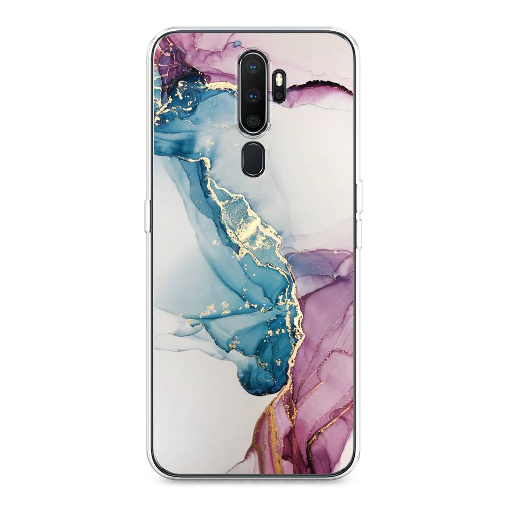 

Чехол на Oppo A5 "Розовые разводы рисунок", 251950-3