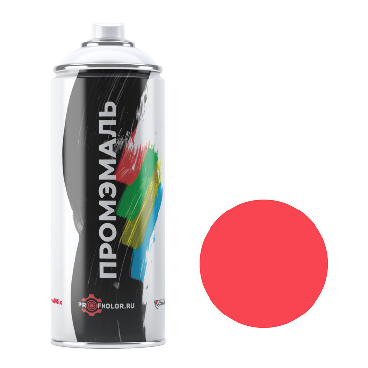 

Аэрозольная краска Profkolor RAL - RAL 3017, Rose, красный, матовая, 650 мл., A-RAL-Red