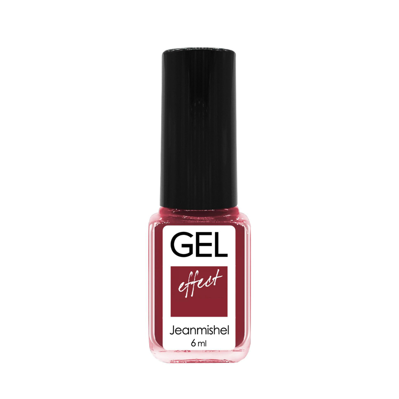 фото Лак для ногтей jeanmishel gel effect т.351 розово-красный матовый