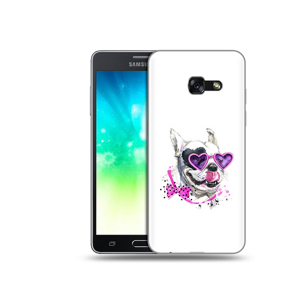 

Чехол MyPads Tocco для Samsung Galaxy A3 (2017) акварельный пёс (PT51197.565.218), Прозрачный, Tocco