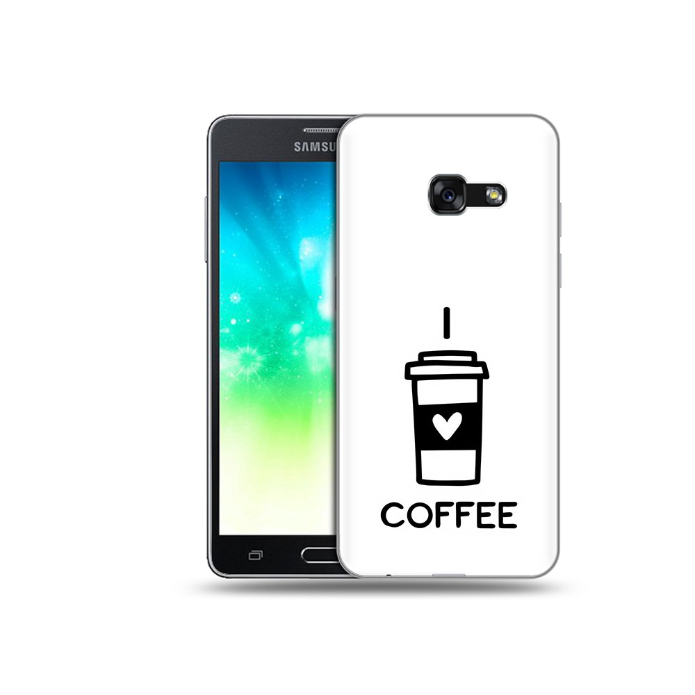 Чехол MyPads Tocco для Samsung Galaxy A3 (2017) Я люблю кофе (PT51197.565.206)