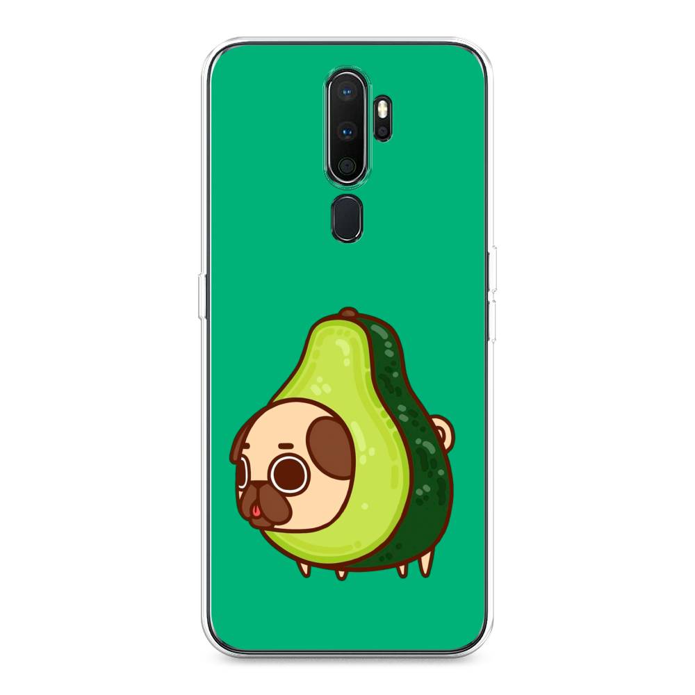 

Чехол на Oppo A5 "Мопс авокадик", Зеленый, 251950-1
