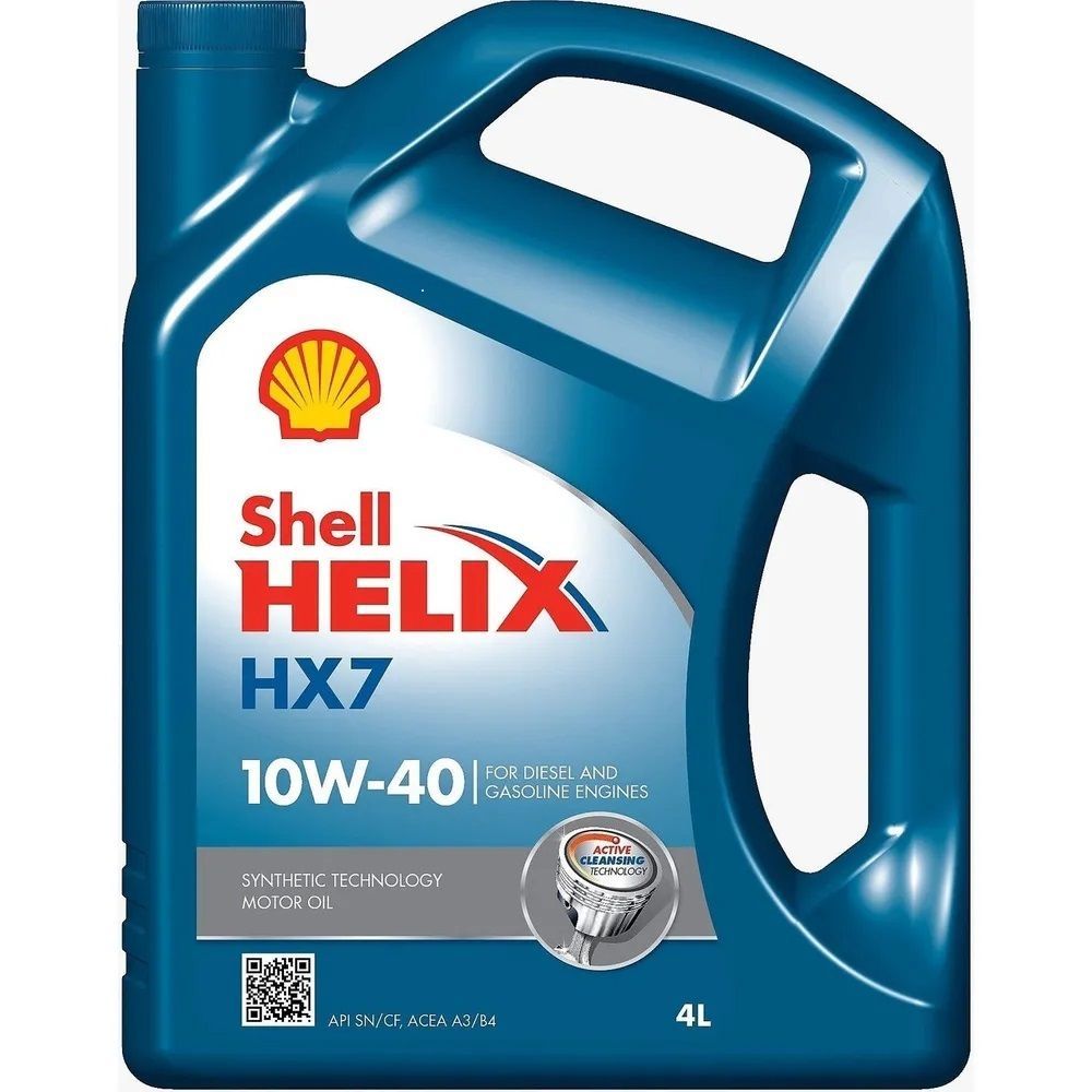 

Масло моторное Shell Helix HX7 10W-40, полусинтетическое 4 л