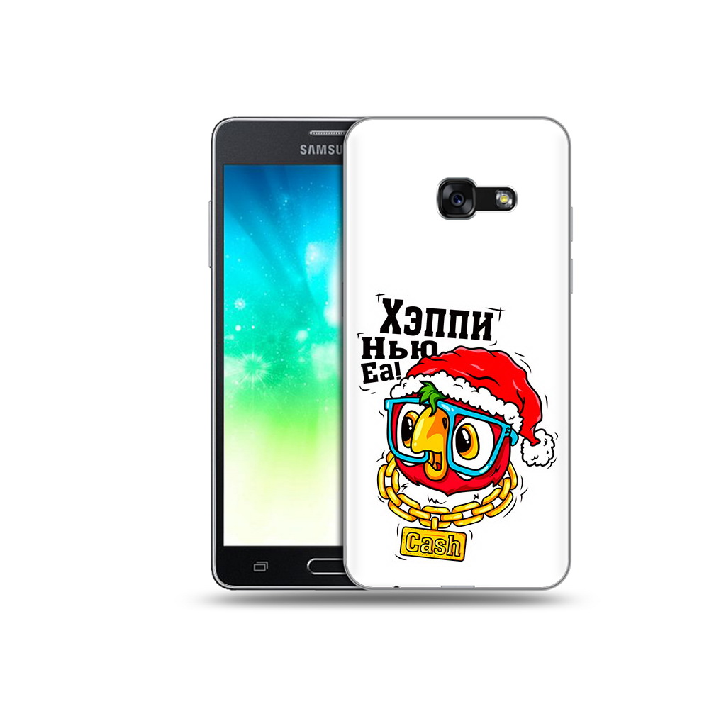 

Чехол MyPads Tocco для Samsung Galaxy A3 (2017) Хэппи нью еа (PT51197.565.196), Прозрачный, Tocco