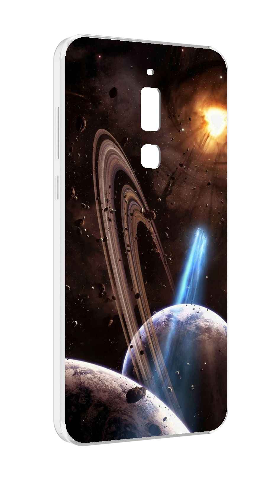 

Чехол MyPads сатурн в космосе для Meizu M6T, Прозрачный, Tocco