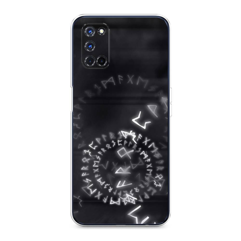 

Чехол на Oppo A52 "Руны", Серый;черный, 253250-3