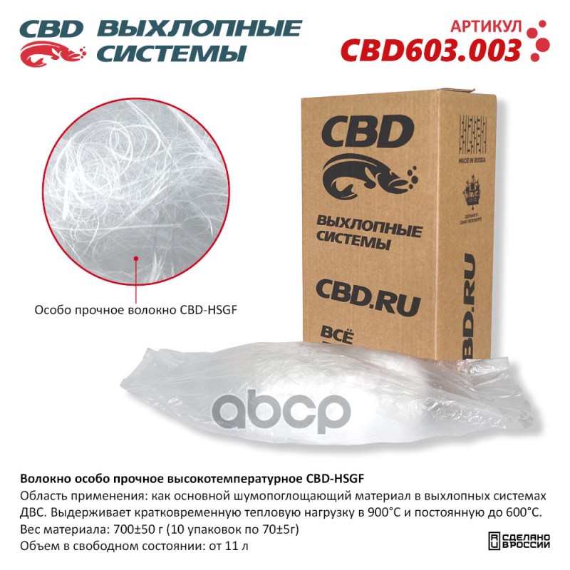 

Наполнитель Высокотемпературный Для Поглощения Звука Cbd Cbd603.003 CBD арт. CBD603.003
