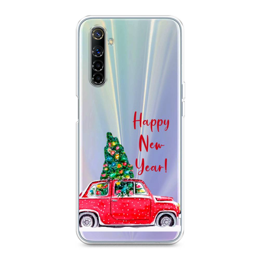 

Чехол на Realme 6 "Happy New Year", Красный;зеленый, 252750-5