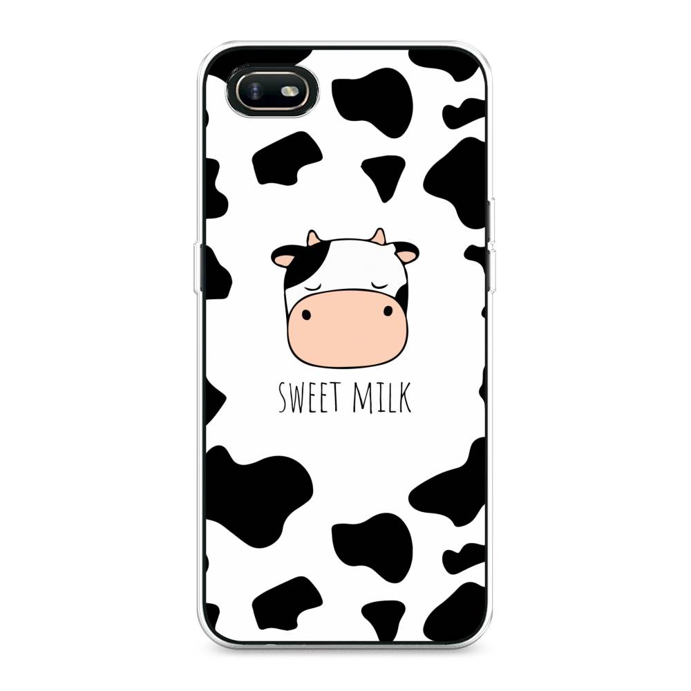 

Чехол на Oppo A1k "Sweet milk", Розовый;белый;черный, 252150-1