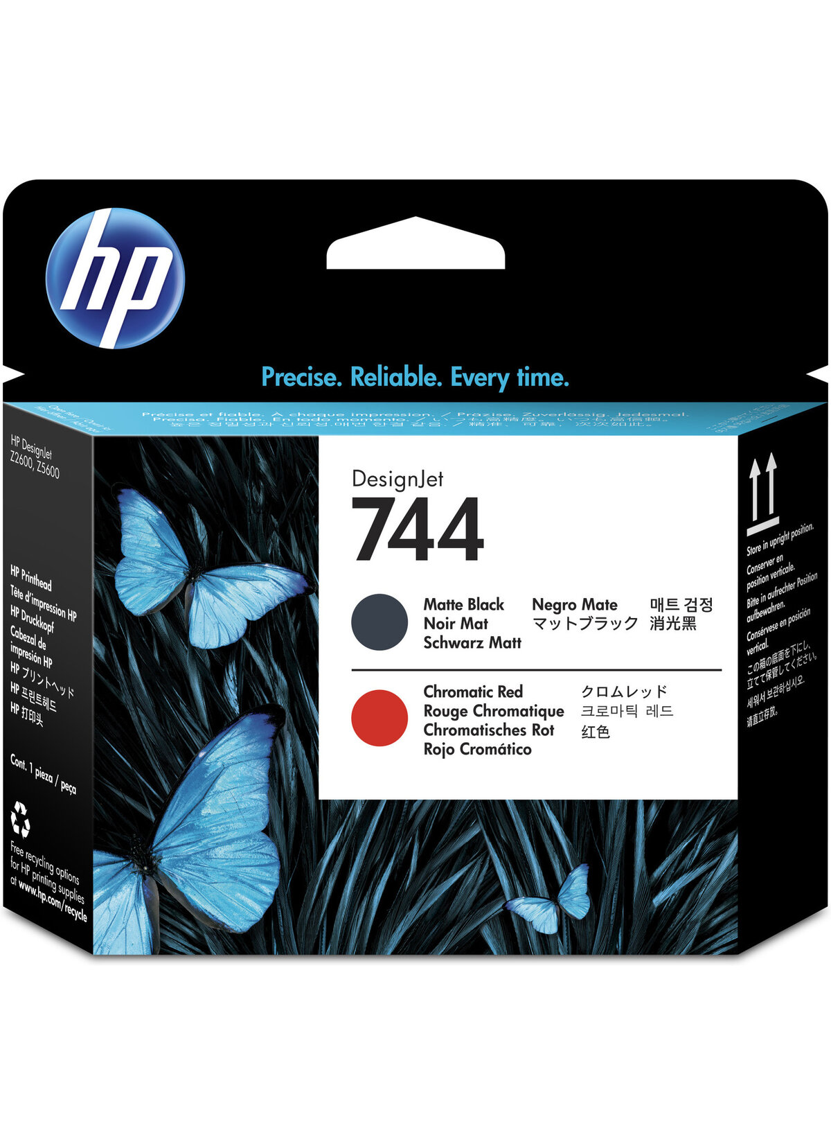 

Печатающая головка HP 744 Matte Black and Red (F9J88A), Черный;красный, F9J88A