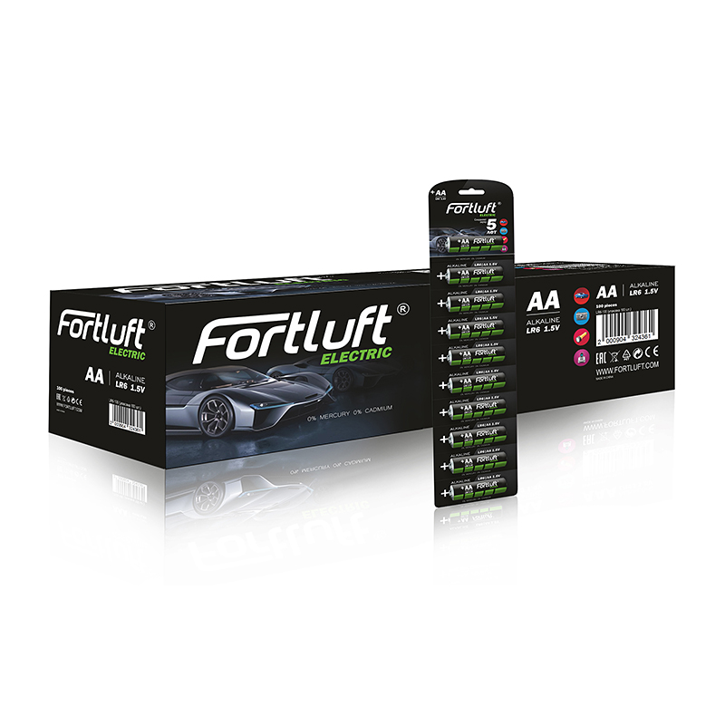 

Батарейка пальчиковая Fortluft AA LR6-100