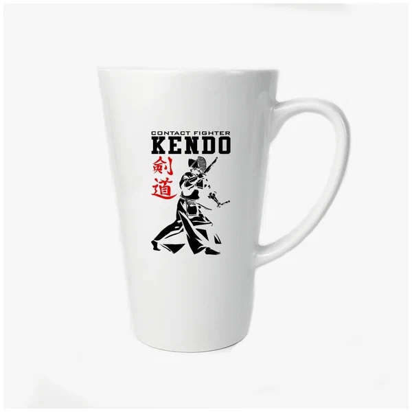 

Большая конусная кружка CoolPodarok Contact fighter kendo (Кендо)