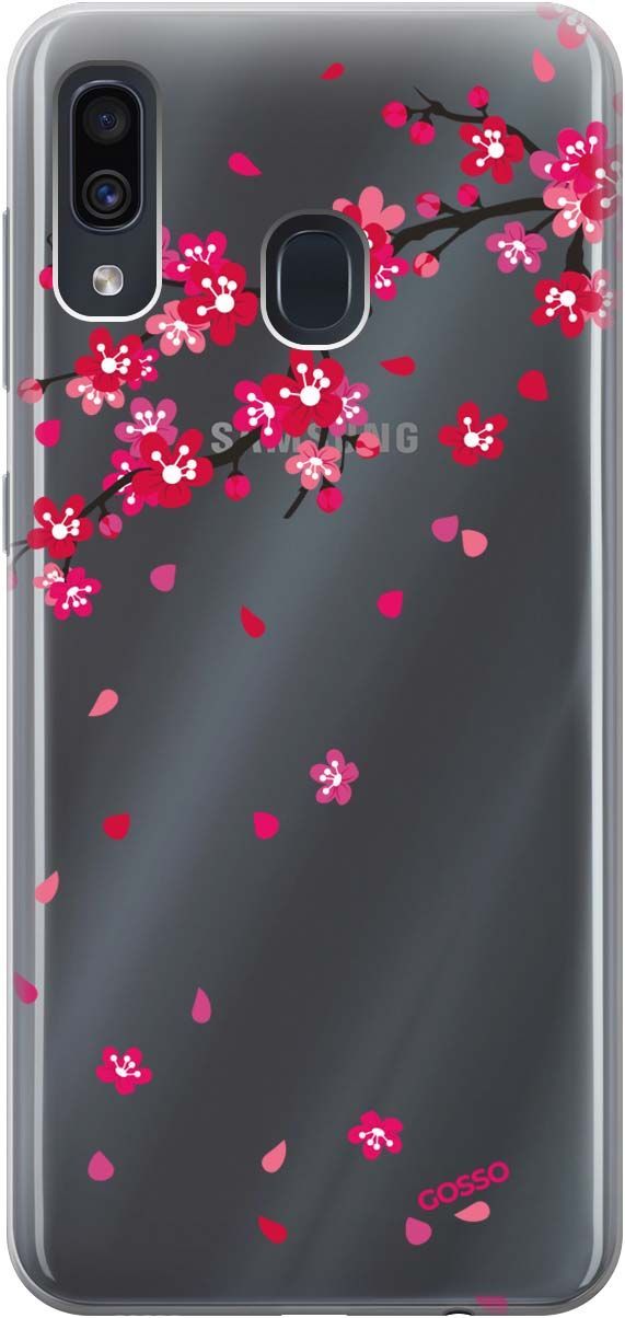 

Чехол на Samsung Galaxy A20/A30 с принтом "Sakura" прозрачный, Прозрачный;коричневый, 681