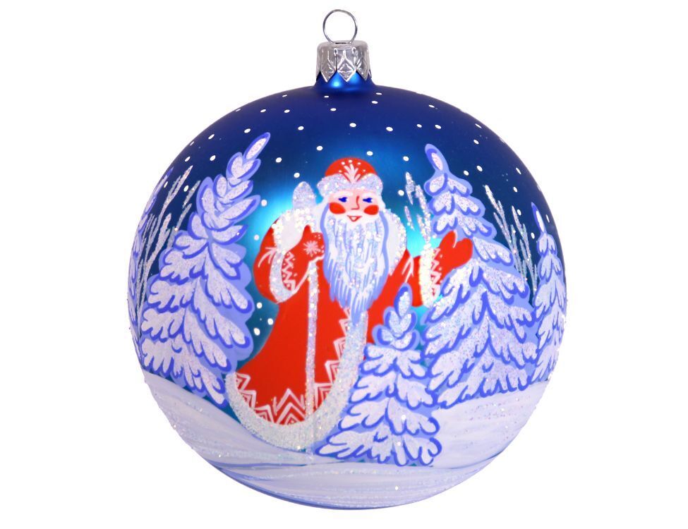 Елочка Мороз, D 11,5 см, стекло, подарочная коробка