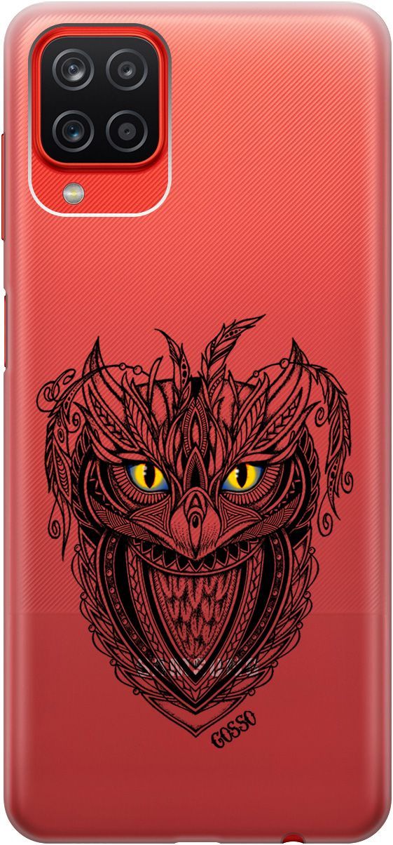 

Чехол на Samsung Galaxy A12/M12 с принтом "Grand Owl" прозрачный, Прозрачный;желтый, 251