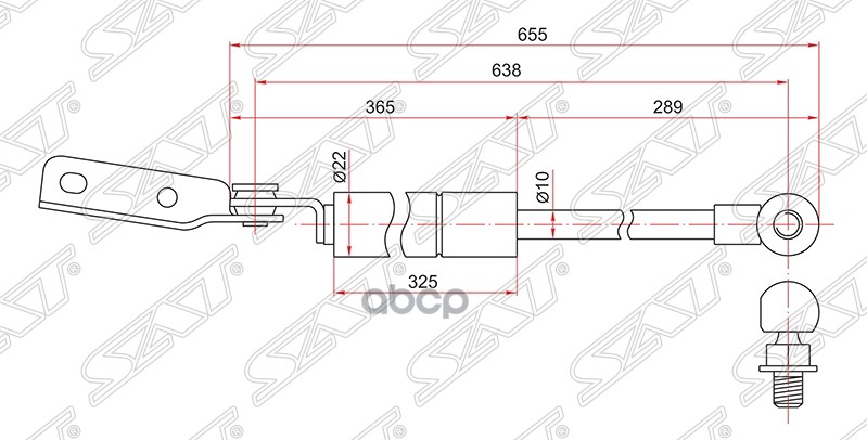 

Амортизатор Задней Двери Subaru Forester 97-02 Rh (правый) Sat арт. ST-60315-FC201