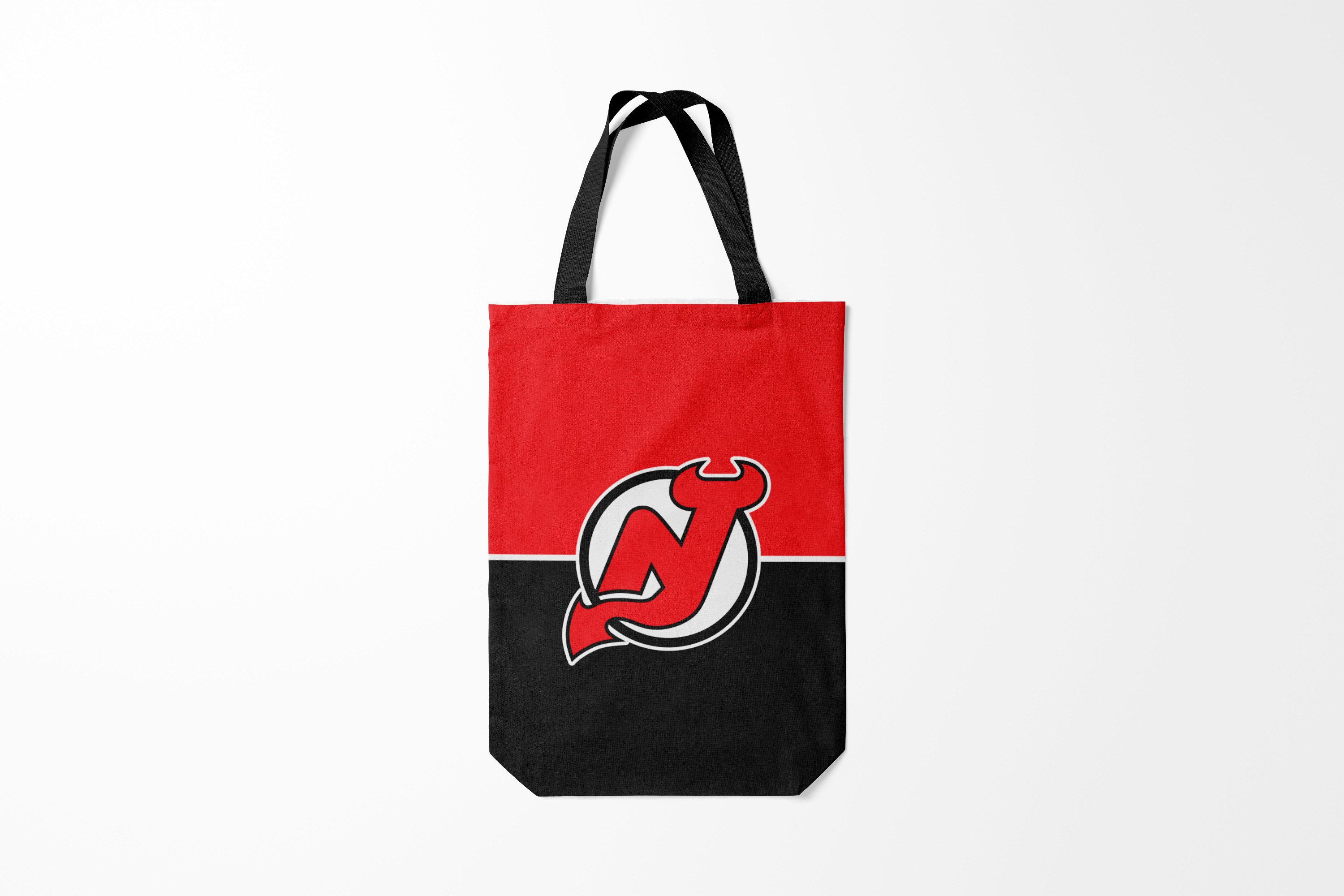 

Сумка шoппер унисекс Burnettie NHL New Jersey Devils, черный; красный, NHL New Jersey Devils