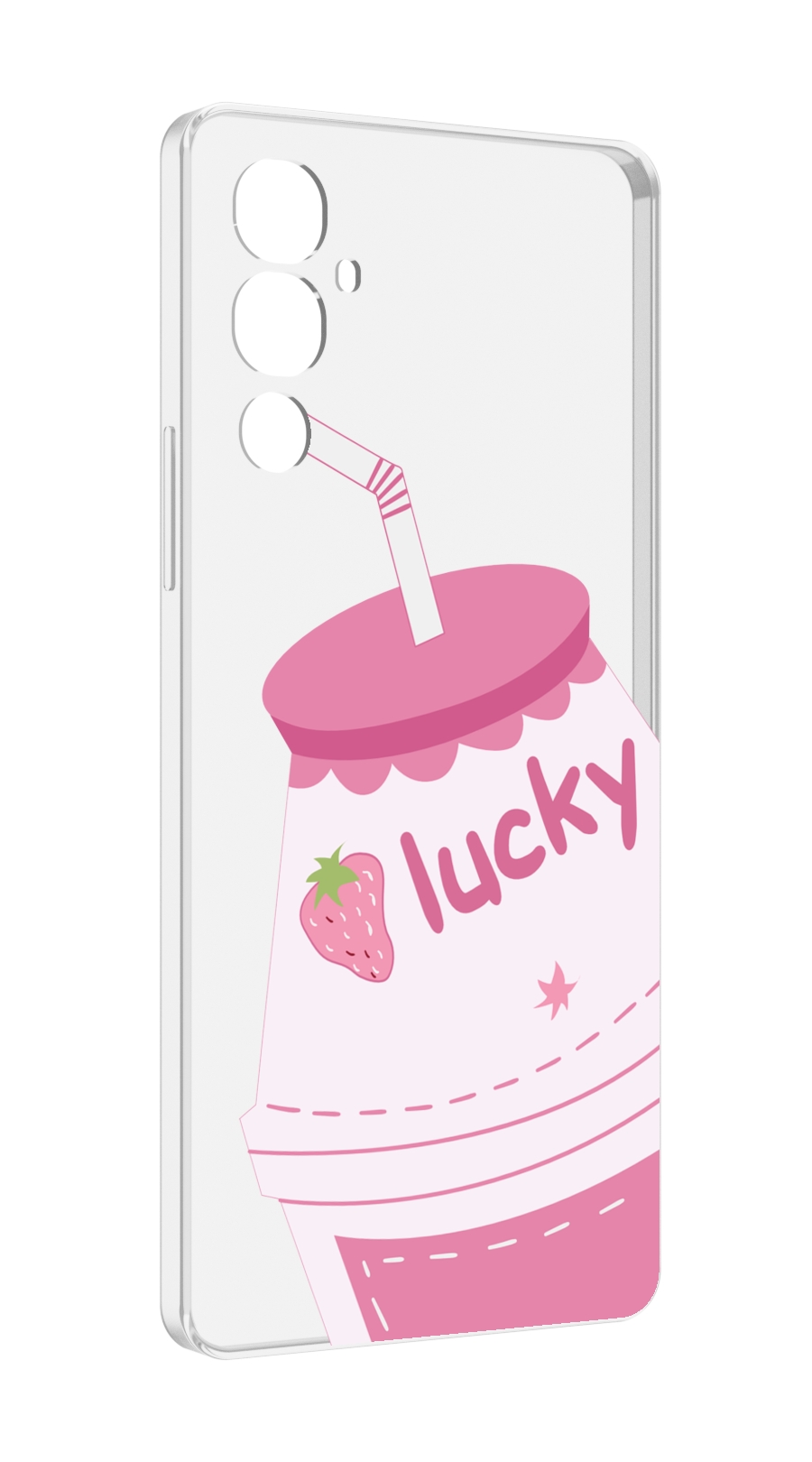 

Чехол MyPads удачный-напиток для Tecno Pova 4, Прозрачный, Tocco