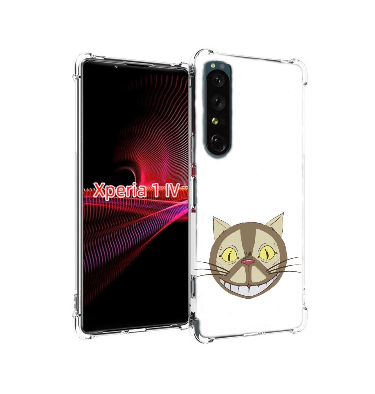 

Чехол накладка MyPads Чеширский кот для Sony Xperia 1 IV, Прозрачный, Tocco
