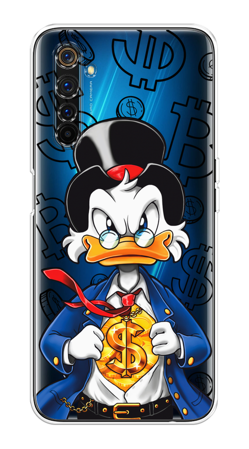 

Чехол на Realme 6 Pro "Scrooge Goldman", Черный;белый;синий, 252850-1