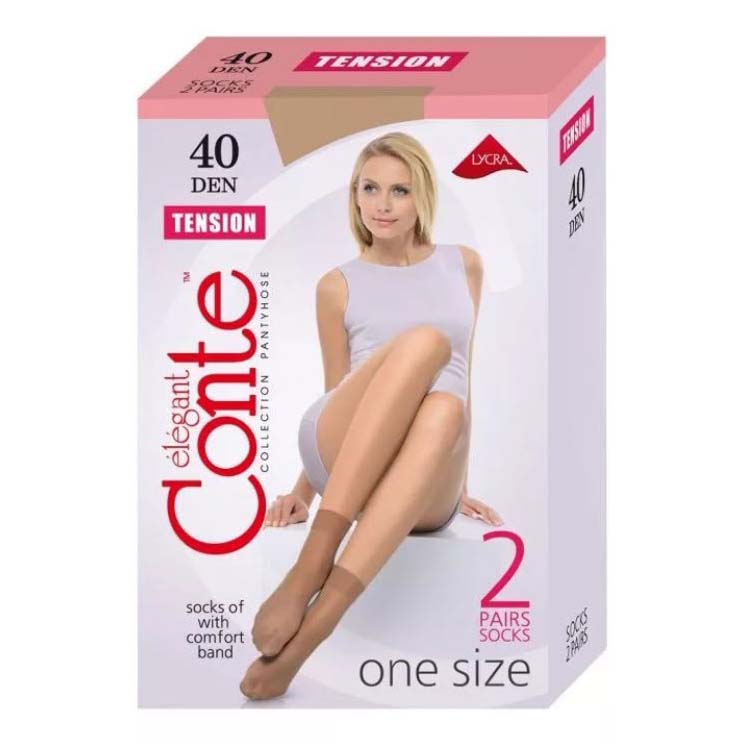 

Комплект носков женских Conte Elegant черных, Черный
